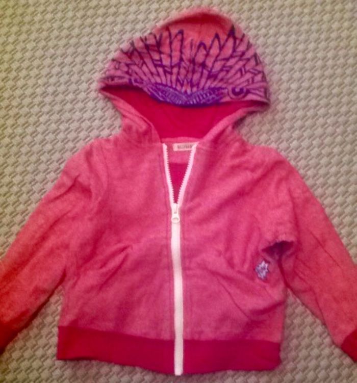 Veste Billybandit rouge à capuche - 4 ans