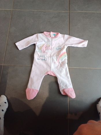 Pyjama licorne  tex 1 mois