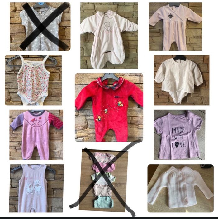 Lot naissance 0-3 mois fille 9 pièces - photo numéro 3