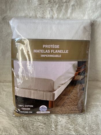 Protège matelas imperméable 180 x 200 cm? 100 % coton Neuf