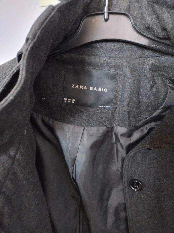 Manteau gris long Zara taille XL - photo numéro 2