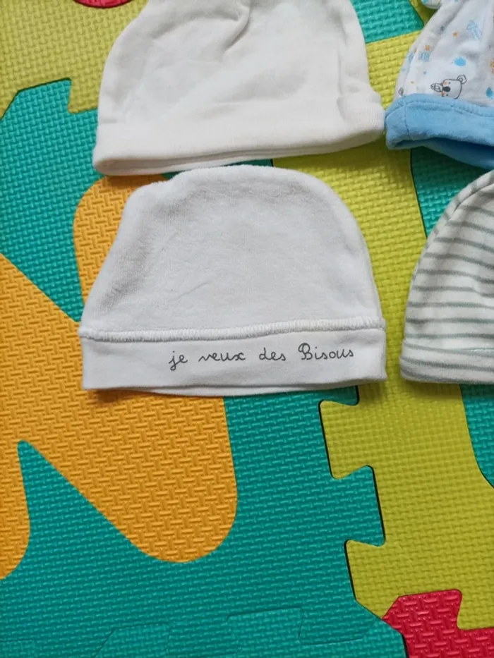 Lot de bonnets naissance - photo numéro 2