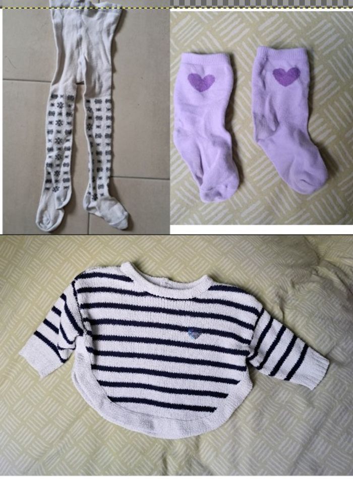 Lot 7 habits fille 12 mois - photo numéro 3