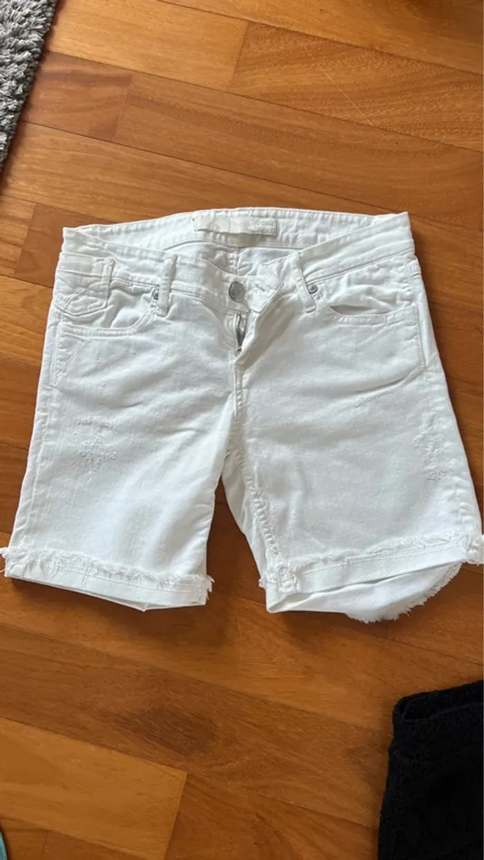 Lot de 5 shorts taille haute tissu et broderie - photo numéro 6