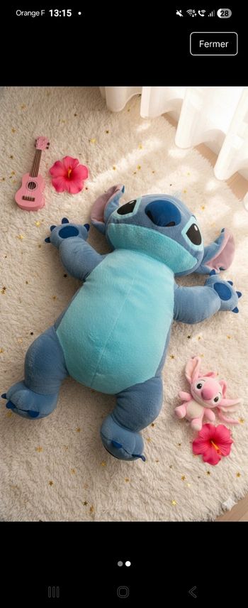 Jolie peluche stitch