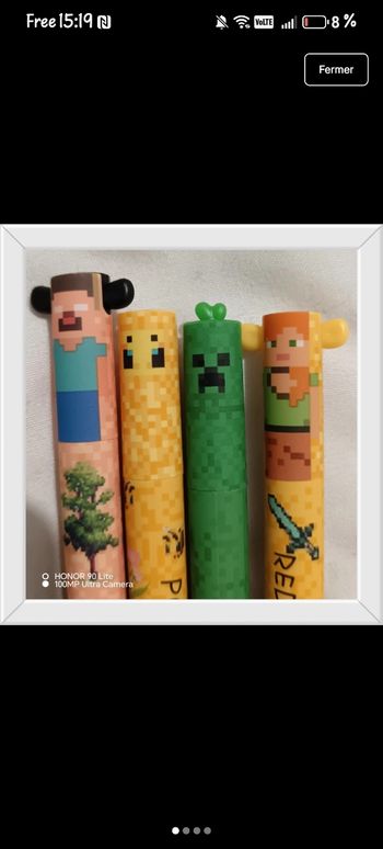 Stylos effaçables Minecraft