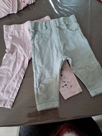 Lot de 2 pantalons 6 mois