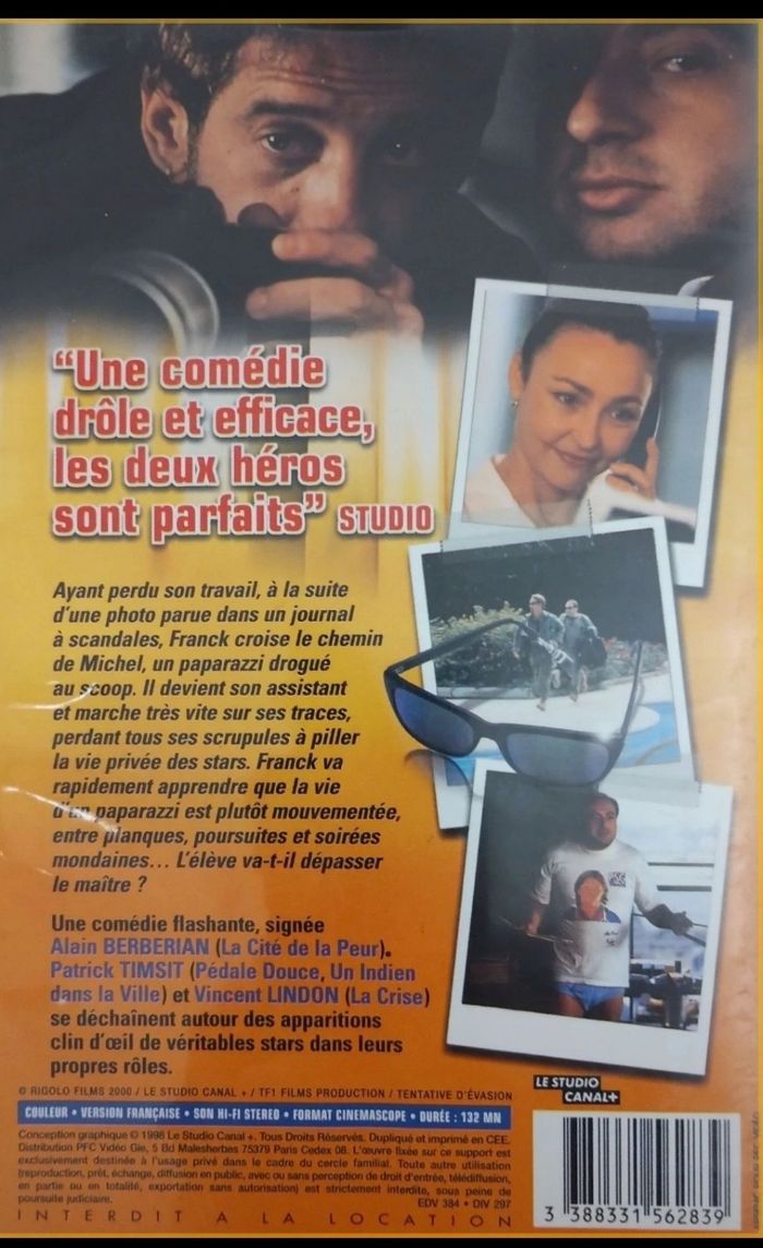📼 K7 VHS collector paparazzi (avec Johnny Hallyday) - photo numéro 2