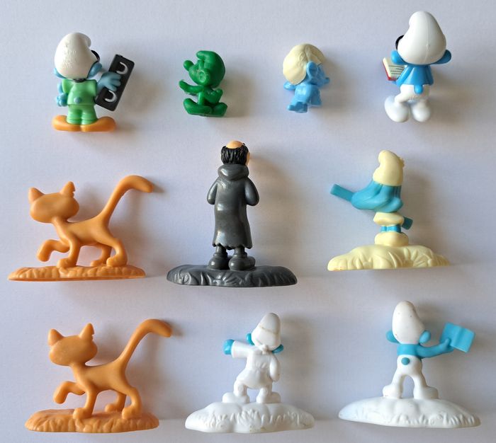 Lot de 10 figurines Schtroumpf Smurfs Peyo Kinder McDonald's et autre - photo numéro 2