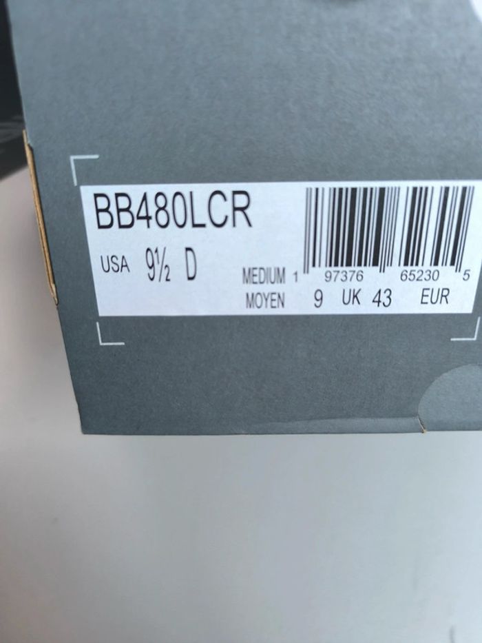 Baskets New Balance 480 noir blanche pointure 43 très bon état - photo numéro 10