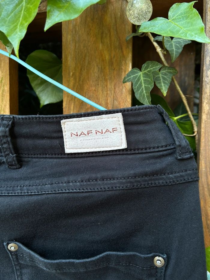 Jean slim noir legging naf naf pep40 - femme taille 40 - photo numéro 8