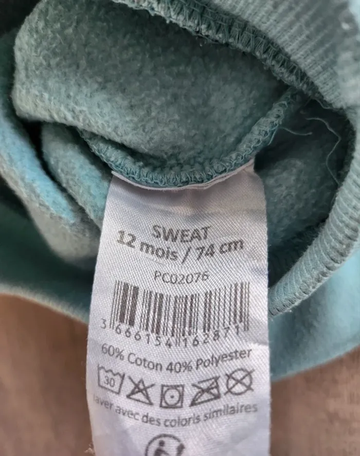 Sweat garçon 12 mois - photo numéro 4