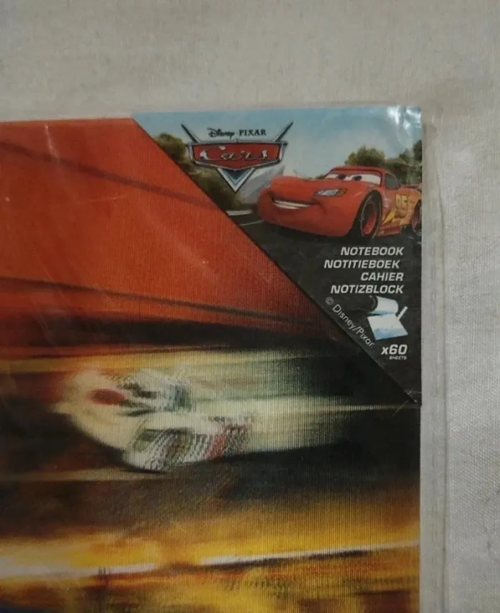 🦋Cahier spirale 3D Cars Neuf 🦋 - photo numéro 3