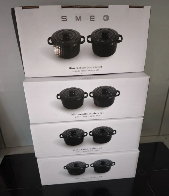 Lot de mini cocotte smeg