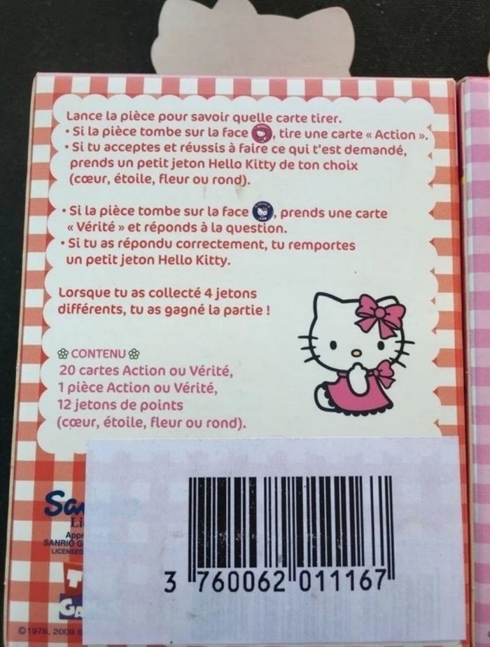 Lot de 3 petits jeux Hello Kitty Neufs - photo numéro 2