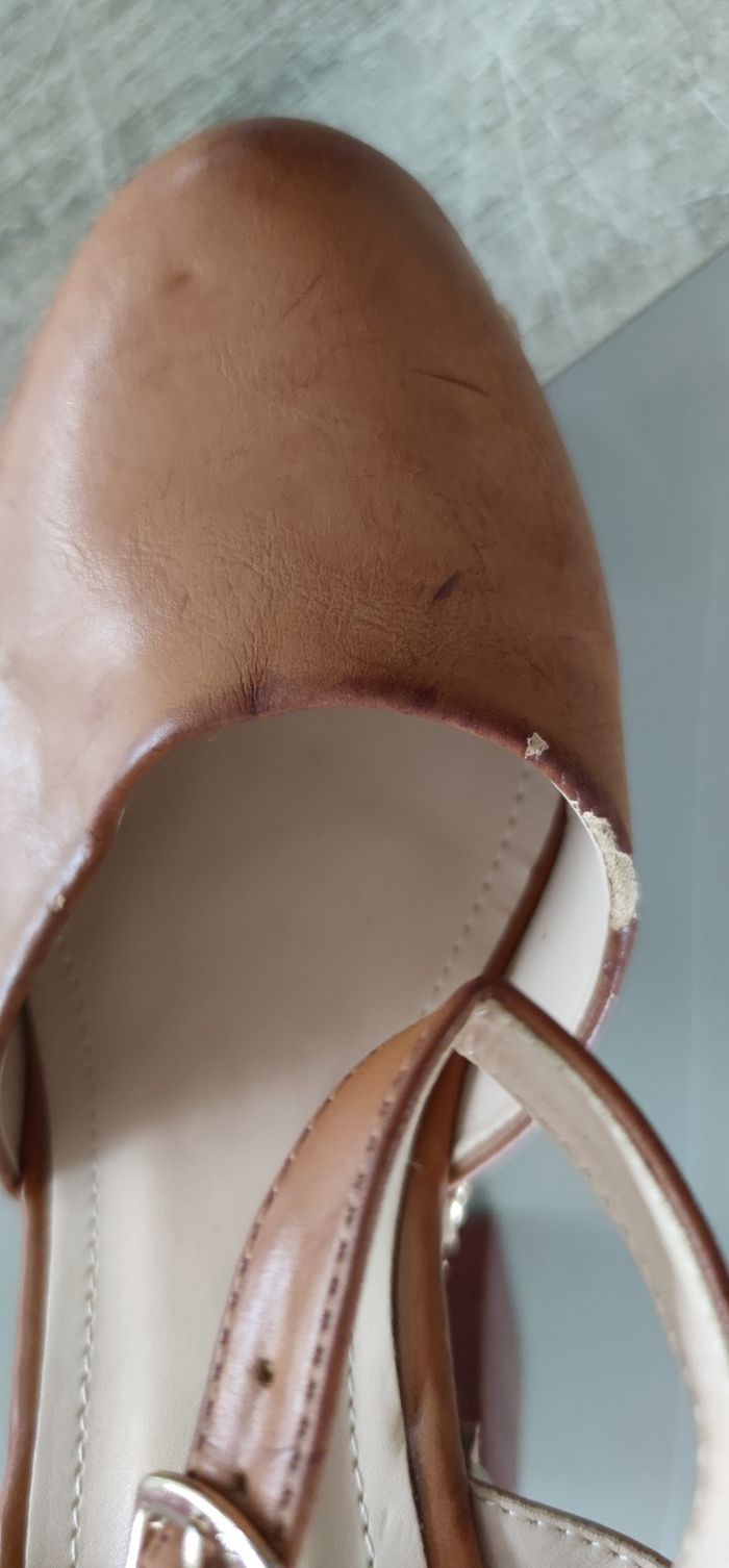 Chaussures à talon Alta Moda taille 38 marron femme - Bon état - photo numéro 7