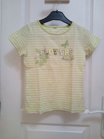 T shirt flower T.6 ans - sans marque