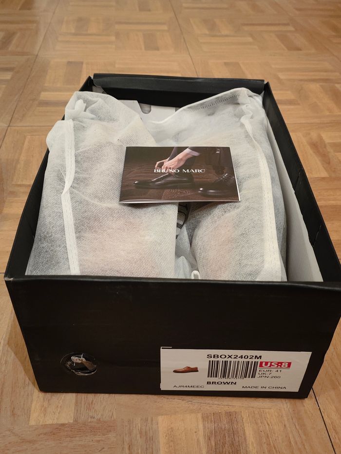 Chaussures marrons élégantes et confortables bruno marc taille 41 - photo numéro 3