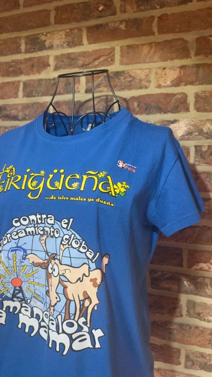T-shirt bleu à motifs Taille S / 36 - photo numéro 5