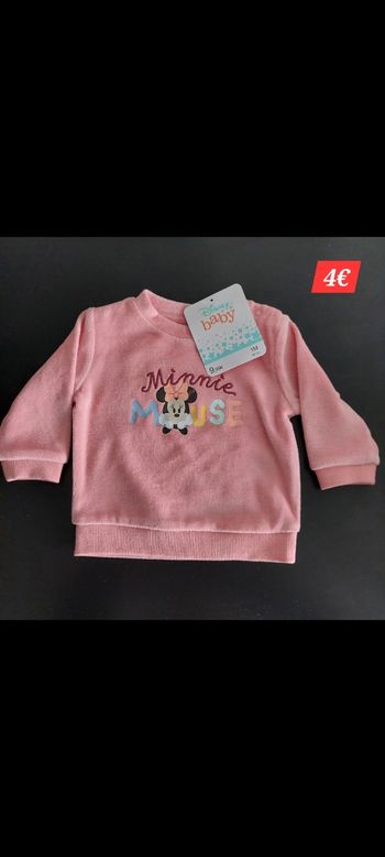 Lot de 2 pulls Minnie fille 1 mois