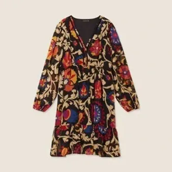 Robe évasée manches longues noir femme - taille 46 - Bréal