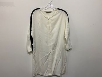 Robe manches bi matières