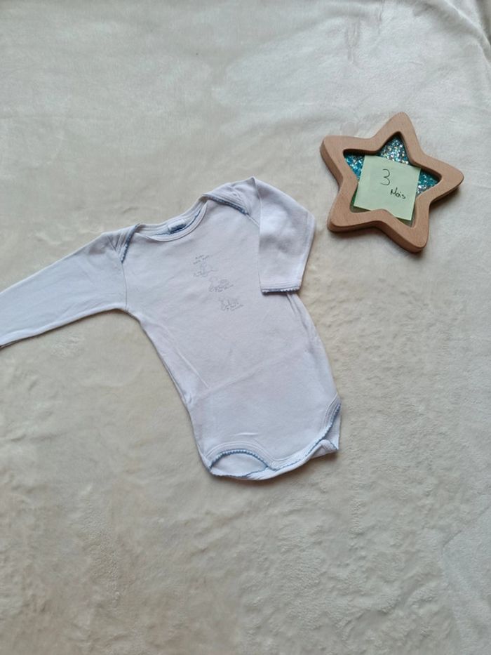 Lot bodies 3 mois Petit Bateau - photo numéro 2