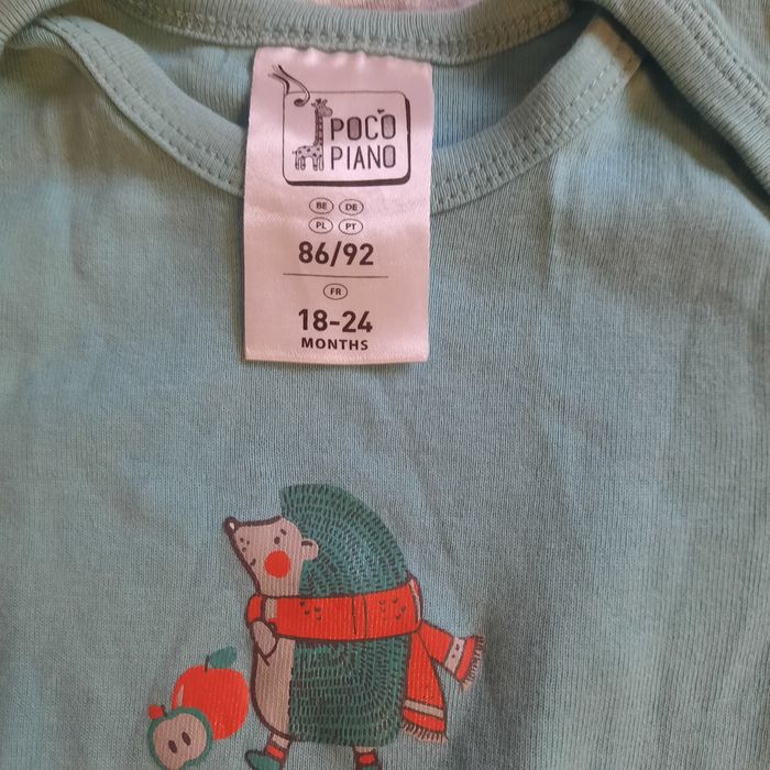 Lot de 3 bodies coton bio Poco Piano 24 mois 86/92 cm - photo numéro 4
