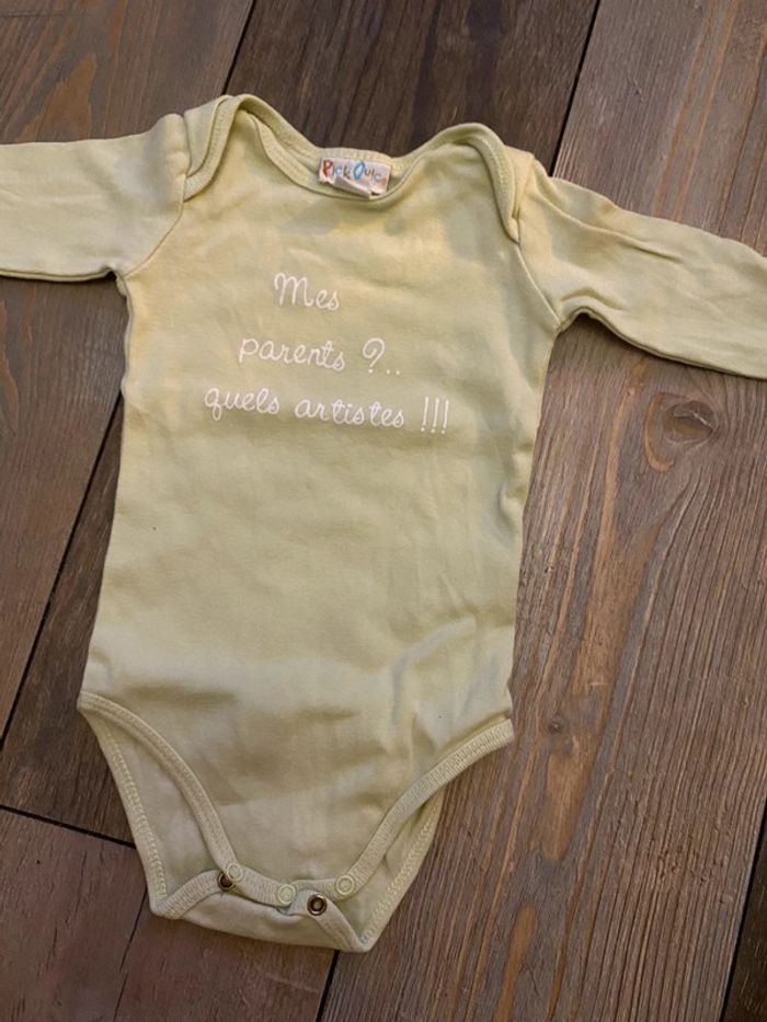 Bodie humour vert 9 mois