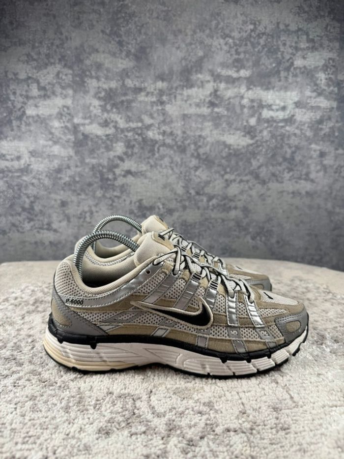 Nike P-6000 Running - Coconut Milk Silver - Silver & Beige & White - photo numéro 3