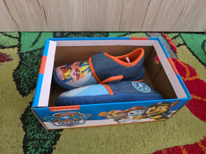 CHAUSSONS GARÇON PAW PATROL BLEU/ORANGE PORTER 1 FOIS TAILLE 28 - photo numéro 7