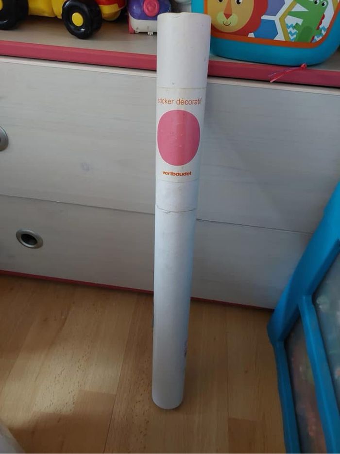 Sticker ardoise mural ronde rose Vert Baudet neuf 🖍 - photo numéro 2