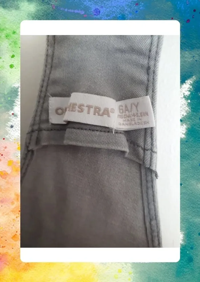 Jolie salopette short en jeans 6 ans - photo numéro 5