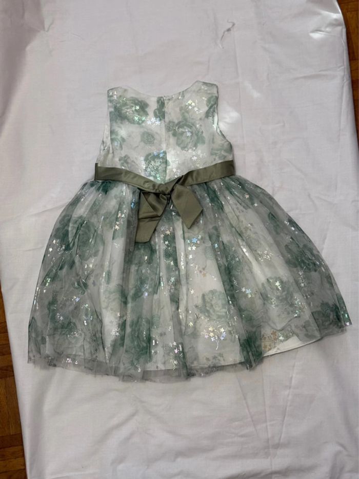 Robe festive verte pour filles - photo numéro 2