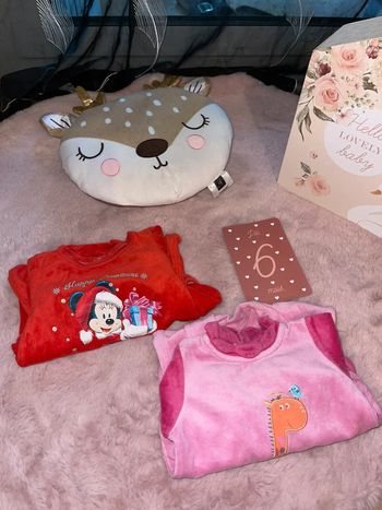 Lot de 2 pyjama velours 6mois
