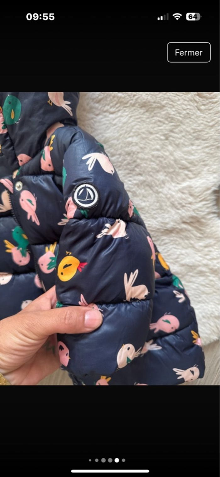 Doudoune petit bateau 6 mois quasiment pas porté - photo numéro 5