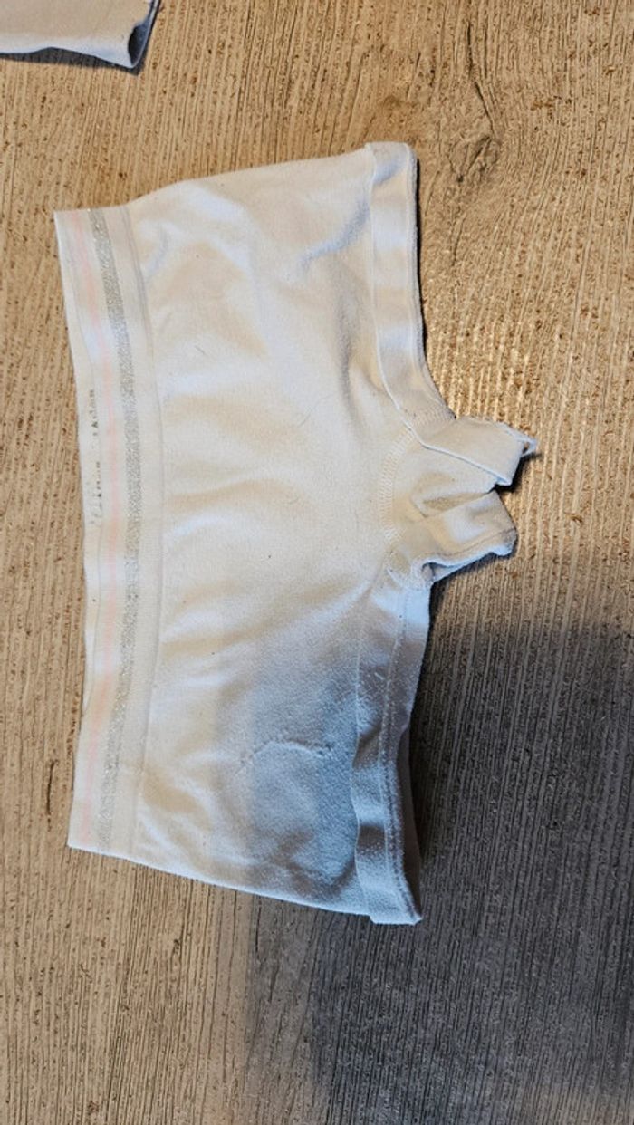 Lot de 2 ensembles fille de 6/8 ans blanc et gris - photo numéro 5