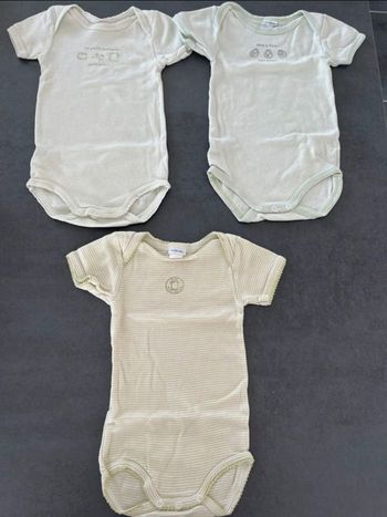 3 bodies petit bateau 6 mois 