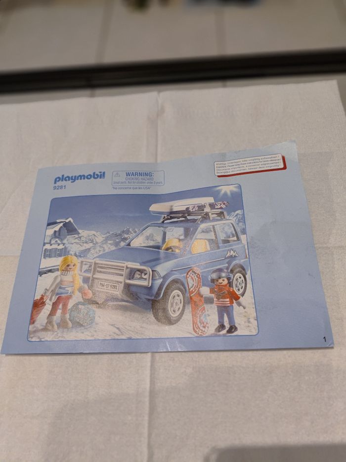 Voiture de montagne avec coffre de toit. Playmobil n°9281 - photo numéro 3