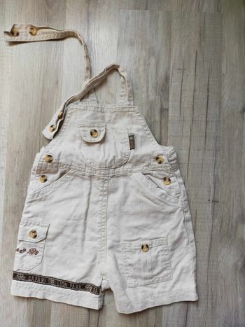 Salopette short bébé garçon