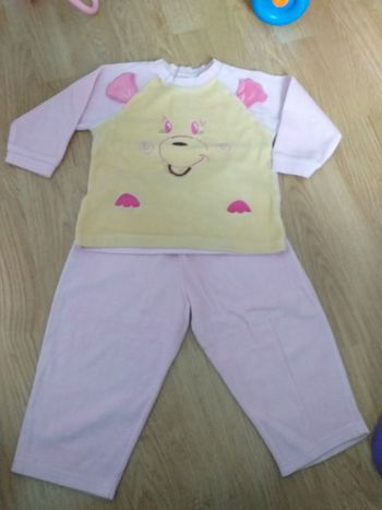 Pyjama rose 2 pièces  24 mois