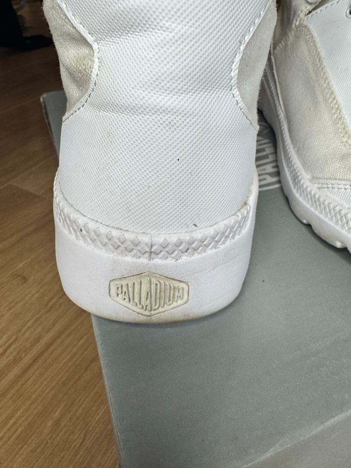 Basket montante Pallidium en toile blanche - photo numéro 5