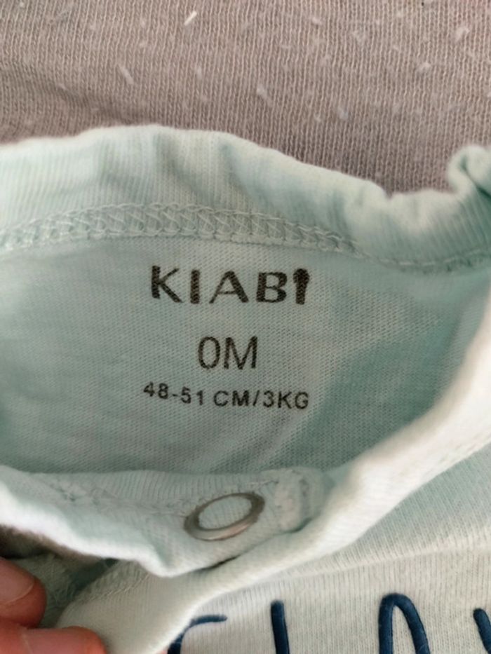 Pijama azur en coton - photo numéro 3