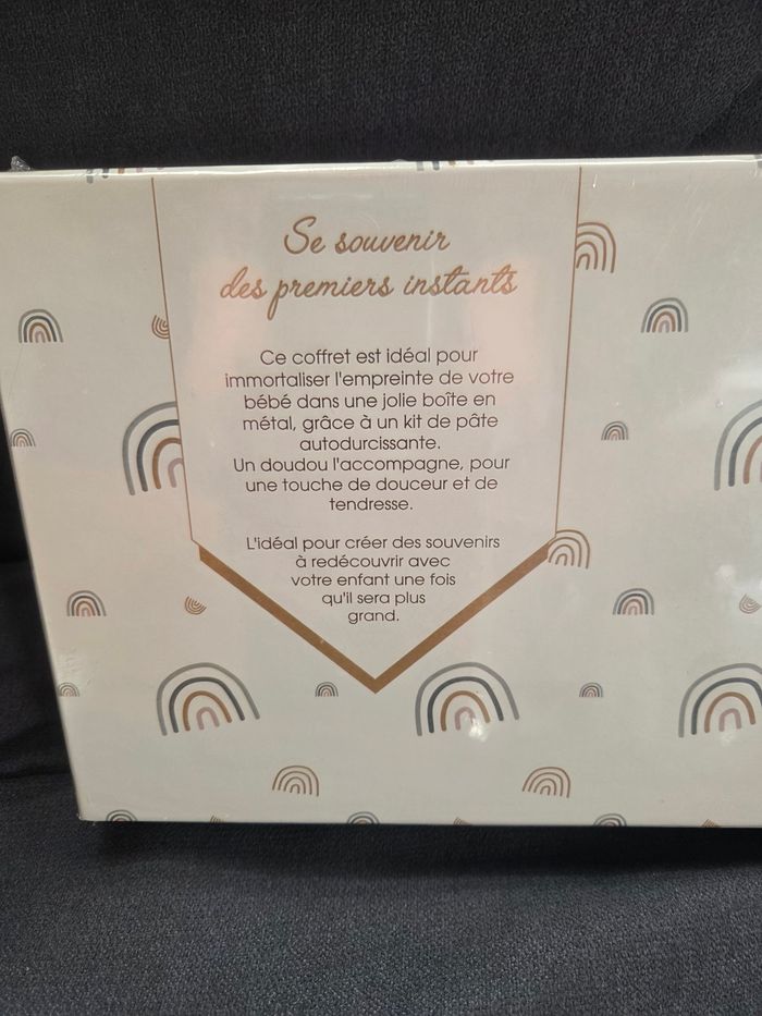 Coffret naissance peluche Lapin et l'empreinte de ma naissance - Atmosphera - photo numéro 2