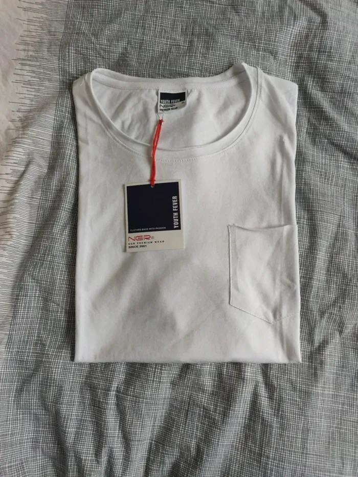 Blanc t-shirt XL