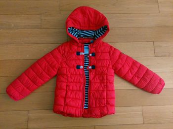 Doudoune chaude rouge 3 ans (Obaïbi)