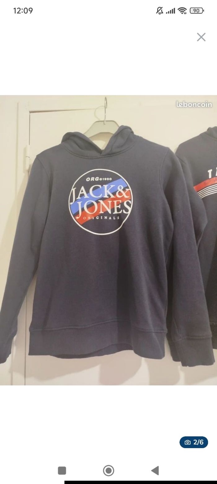Lot de 2 Sweat Jack et Jones 12 ans - photo numéro 9