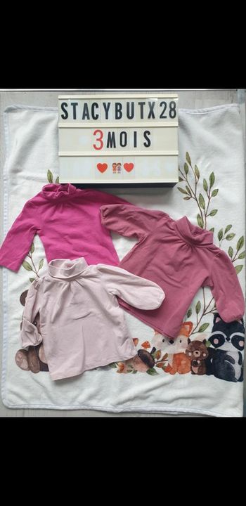 Lot tee-shirt fille 3 mois