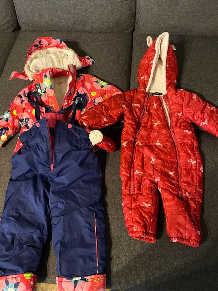 Lot d’environ 80 pièces vêtements bébé fille de 0-3 mois à 12-18 mois… - photo numéro 3