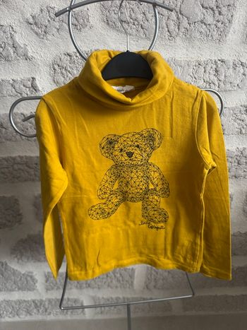 Tee shirt fille lulu castagnette manches longues 6 ans moutarde
